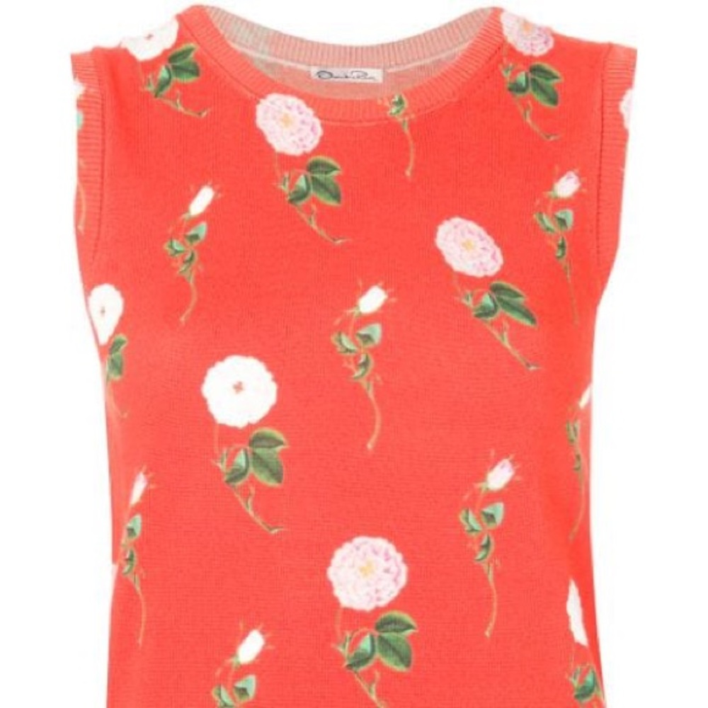 Floral Patterned Top In Red - Picture 4 of 10